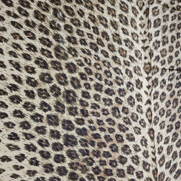 GK Italia La Mode Goji Japan Lynx Leopard Silk Wool Large Scarf - Picture 6 of 8